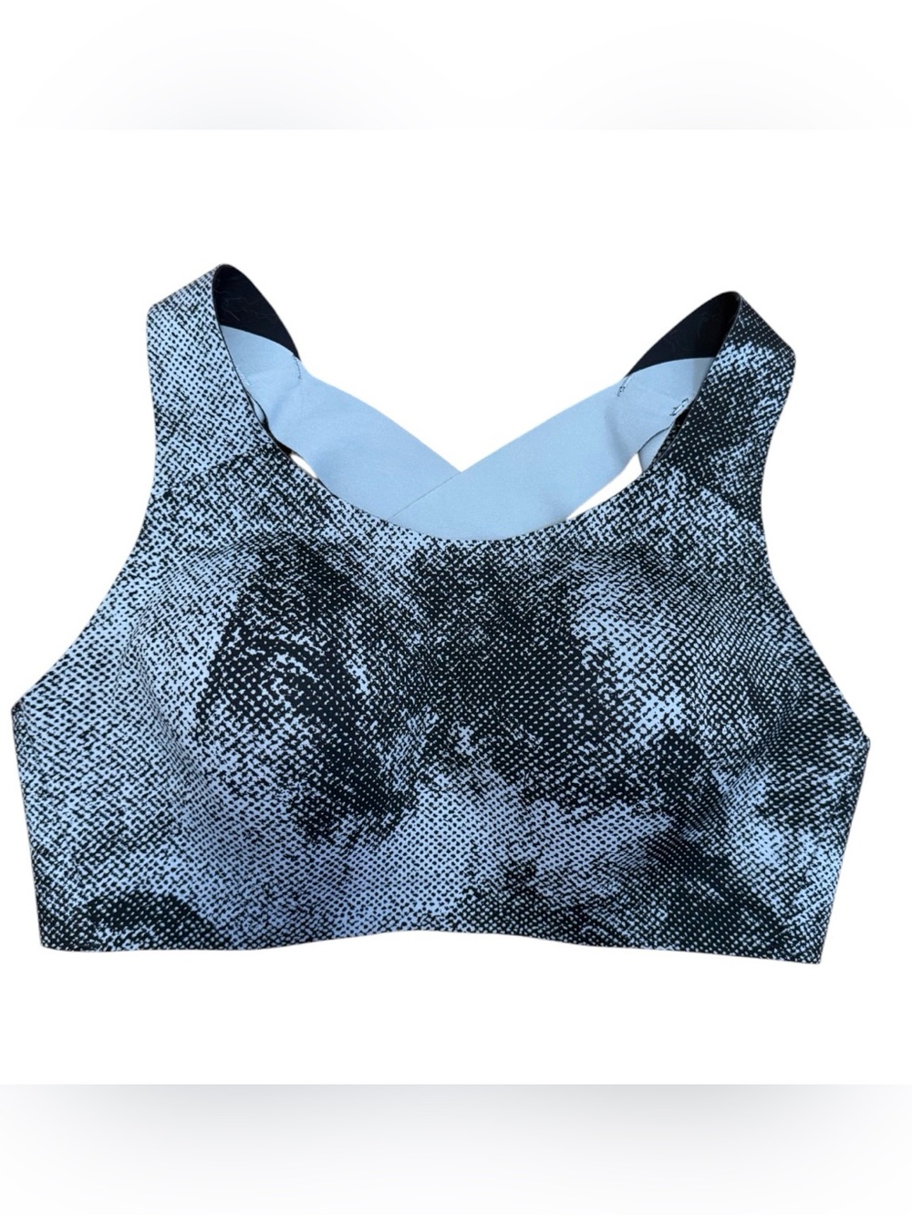 Lululemon Enlite Bra Pixel Print Ice Grey Black 34D